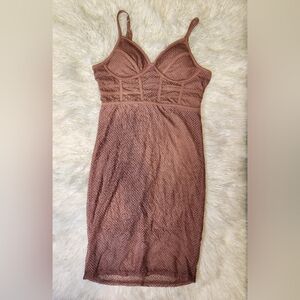 Revamped Mauve Bodycon Dress